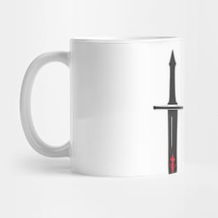 Sword Red Shadow Silhouette Anime Style Collection No. 352 Mug